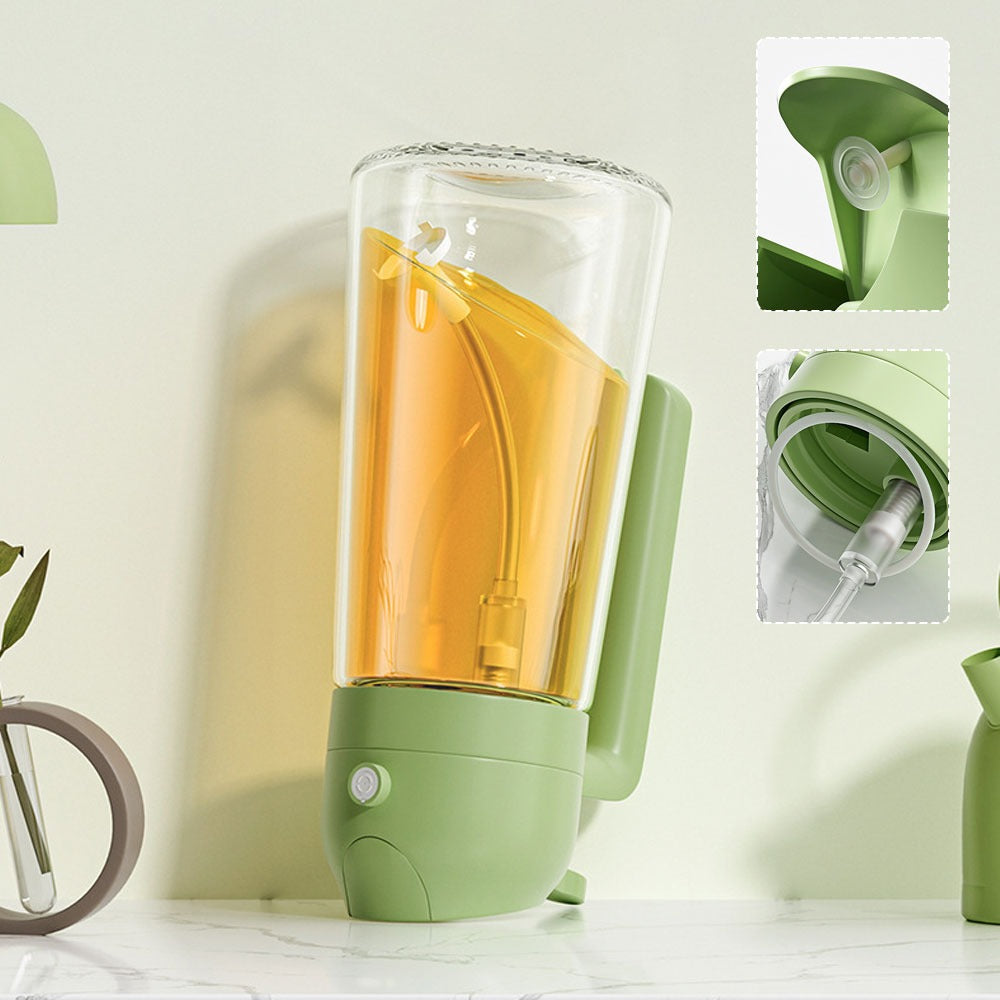 2-in-1 Glass Oil Dispenser & Sprayer Bottle (400ml)