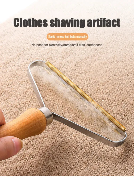 Portable Manual Hair Remover Coat Roller Hair Remover Double-sided Shaving Knife Pet Hair Cleaning Brush Sofa Shaving Ball Too