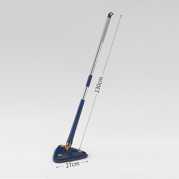 New Extended Triangle Mop 360 Twist Squeeze Wringing X-type Window Glass Toilet Bathrrom Floor Household Cleaning Ceiling Dusting – Each