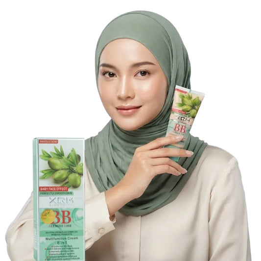 Flawless Skin Every Day 🌿 | XQM BB Cream Olive | 6-in-1 SPF15 with Hyaluronic Acid | 65ml
